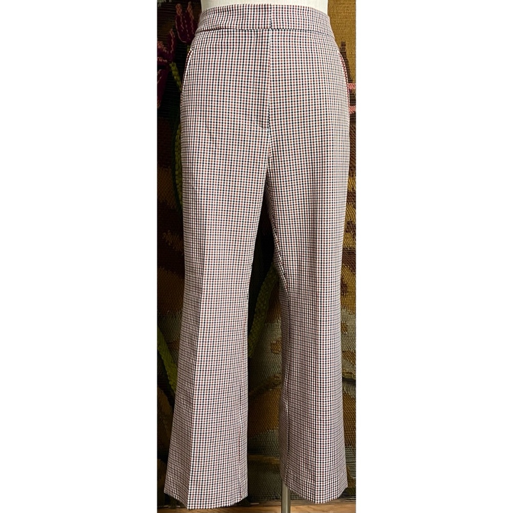 Anthropologie Kick Flare Plaid Pants 10T